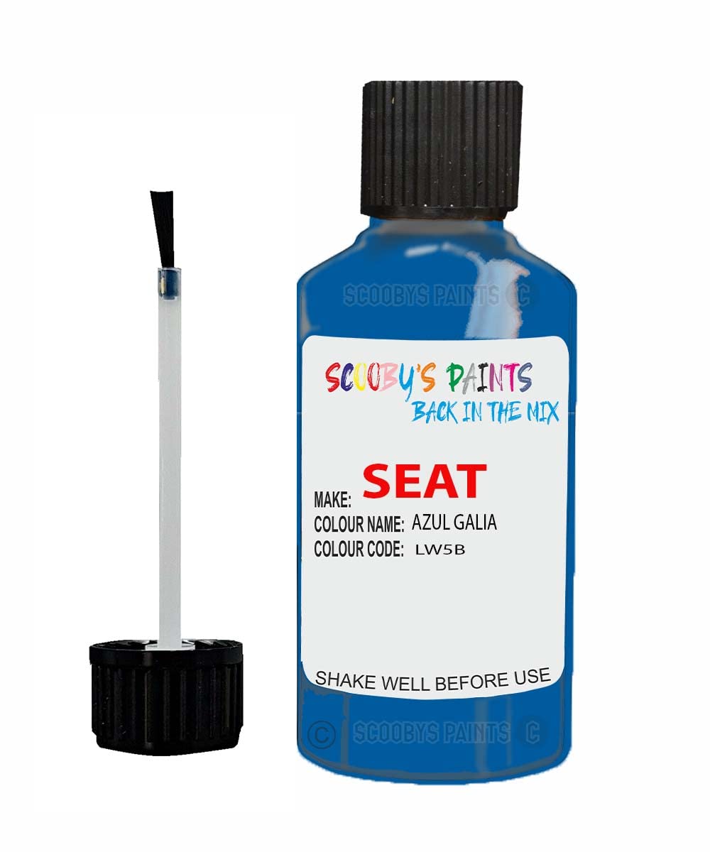 Scoobys Paints Back In The Mix Azul Galia Touch Up Paint For Seat Lw5b Non-Metallic