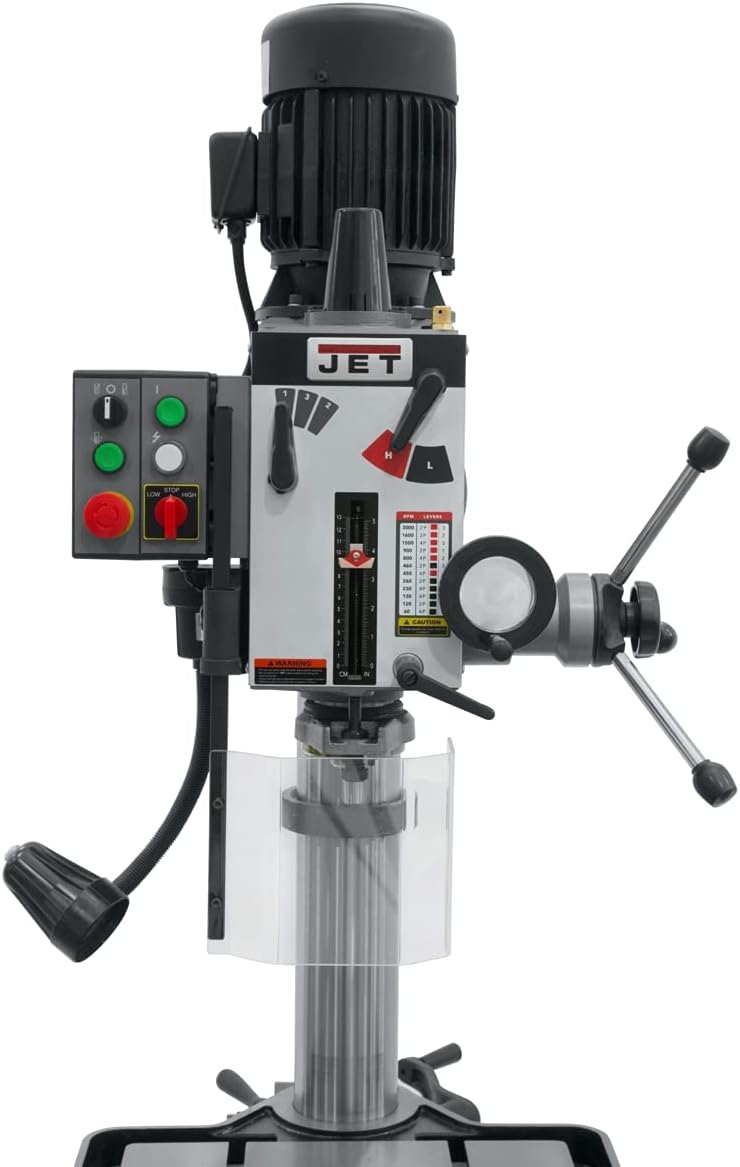 JET 20-Inch Geared-Head Tapping Drill Press, 2 HP, 230V 3Ph (Model GHD-20T)