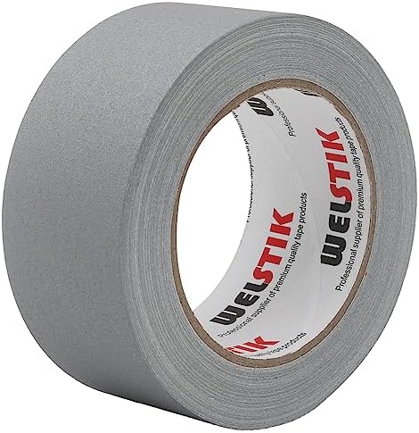 WELSTIK 50mm X 30.2m Black Matt Cloth Gaffer Tape, Non-Reflective, Easy to Rip