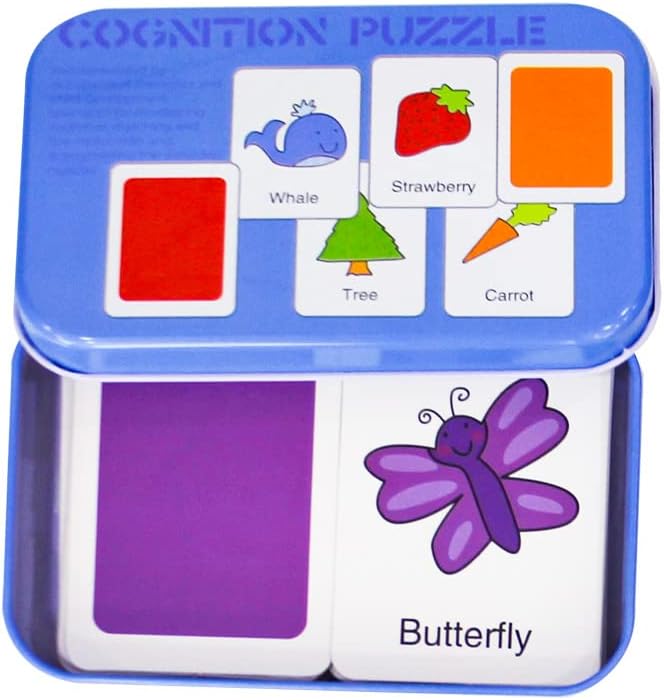 UKR Cognitive Puzzle Colors English Words Flash Cards