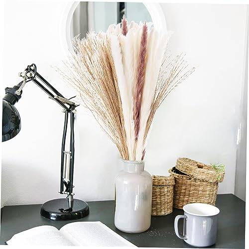 MAGICLULU 120 Peças Flores De Junco Secas Grama Artificial Galhos De Grama Seca Decoração De Junco S