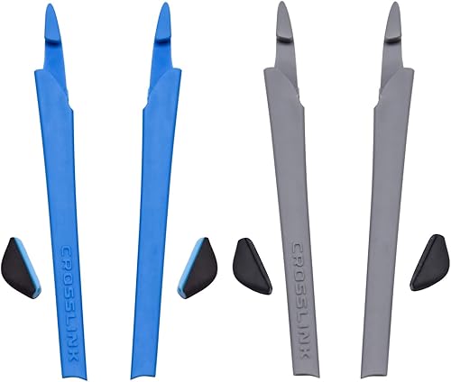 AzulGris CompatibleReemplazo De Silicona Pierna Set Para Oakleys Crosslink Gafas De Sol Kit De Goma