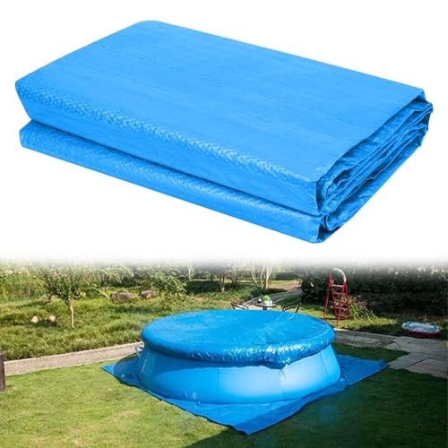 HIQE-FL Tappeto Base per Piscina da 396 * 396 Cm,Fondo per Piscina Resistente,Telo Impermeabile Multiuso,Pieghevole Impermeabile,Telo Protettivo per Il Fondo della Piscina,per Piscina Fuori Terra.