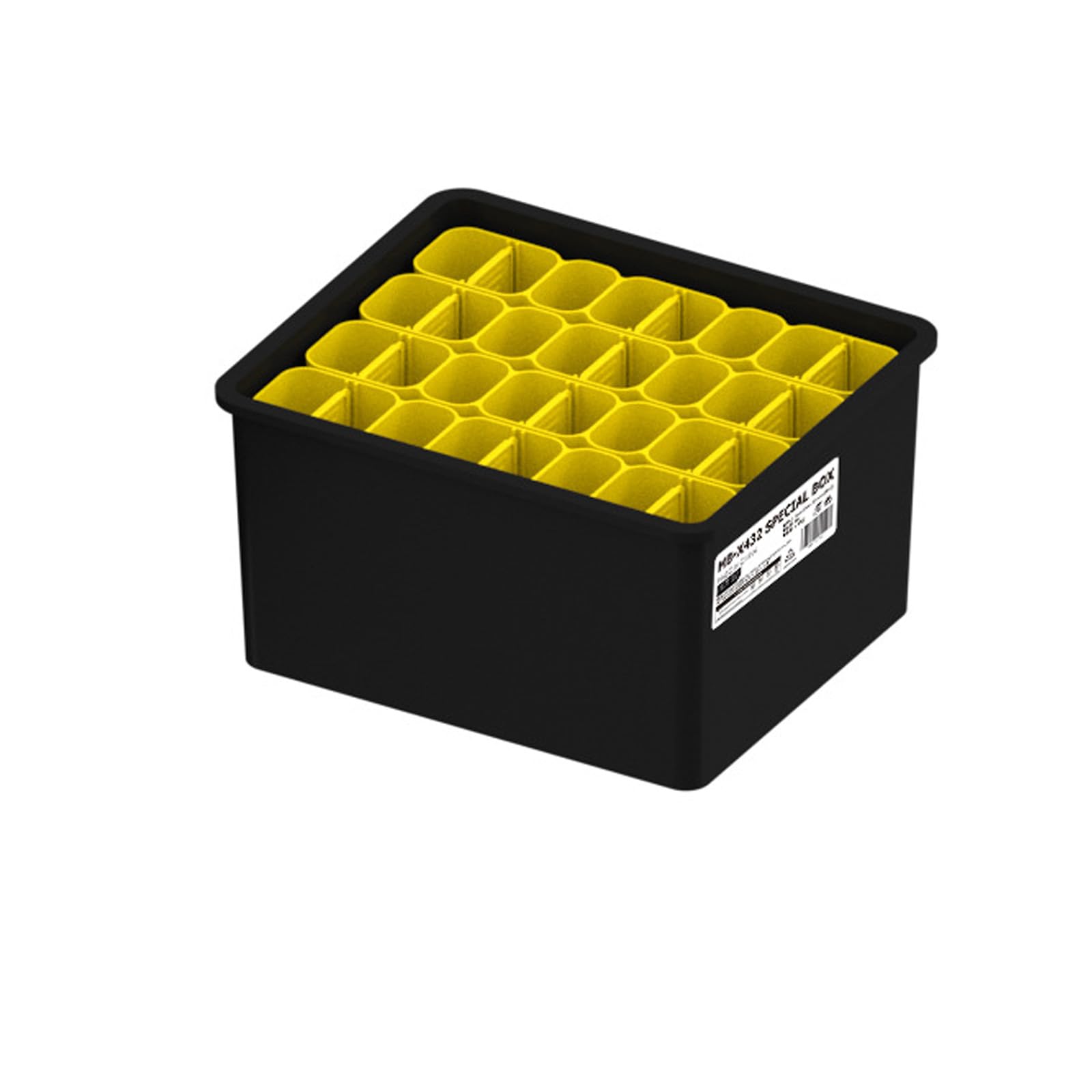 Kalttoy A Multiple Compartment Box Fishing Lure Box Tackle Container Squid Baits Separator Portable Shrimp Lure Storage Case Vertical Compartment Fishing Baits