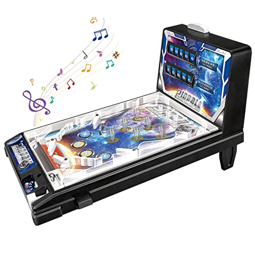 M-MIAO Pinball Machines for Table Top,Birthday Gifts,Arcade Games Machines for Home,Parent-Child Puzzle Pinball Machine,Retro Arcade Super Pinball Machine