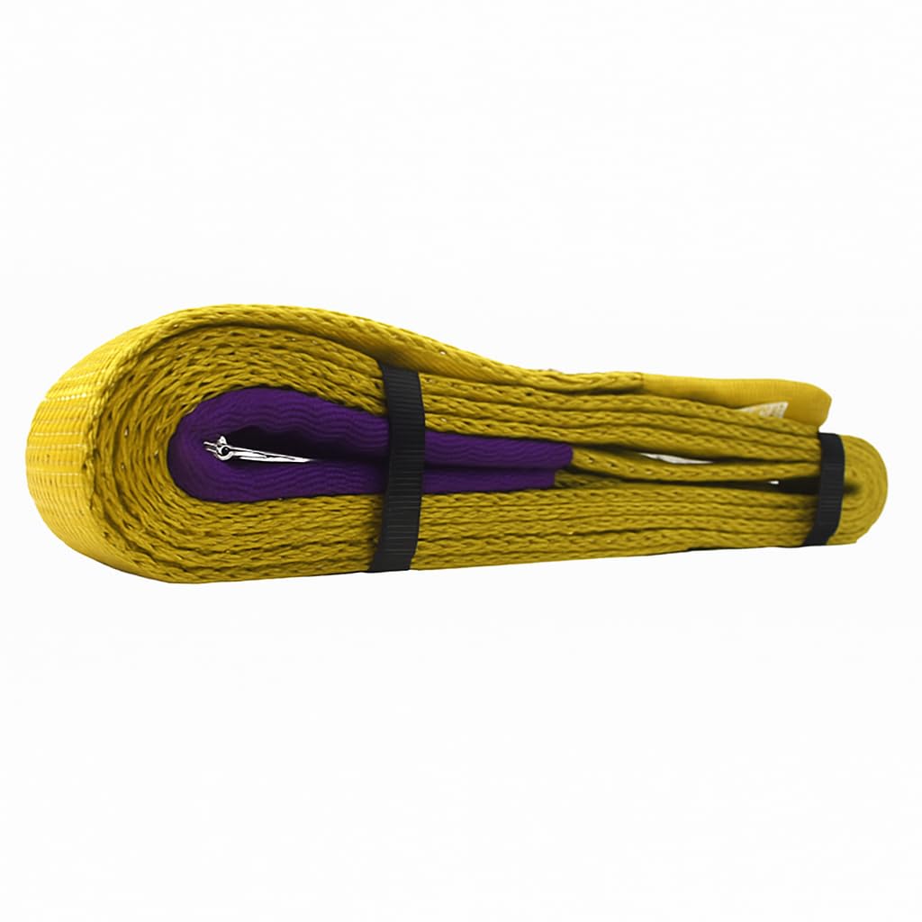 Fascia di Sollevamento 3 Ton – Lunghezza 6 Metri – Cinghia in Poliestere ad Alta Resistenza con Asola Rinforzata – Conforme Norme CE – LEMAG SRL