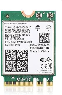 WiFi 6E AX210NGW WiFi Card, Updated to 6G/5.8G/2.4Ghz Tri-Band, Bluetooth5.2, 802.11AX Network Card for PC with MU-MIMO, Ultra-Low Latency, Support Windows10,11 (64bit)