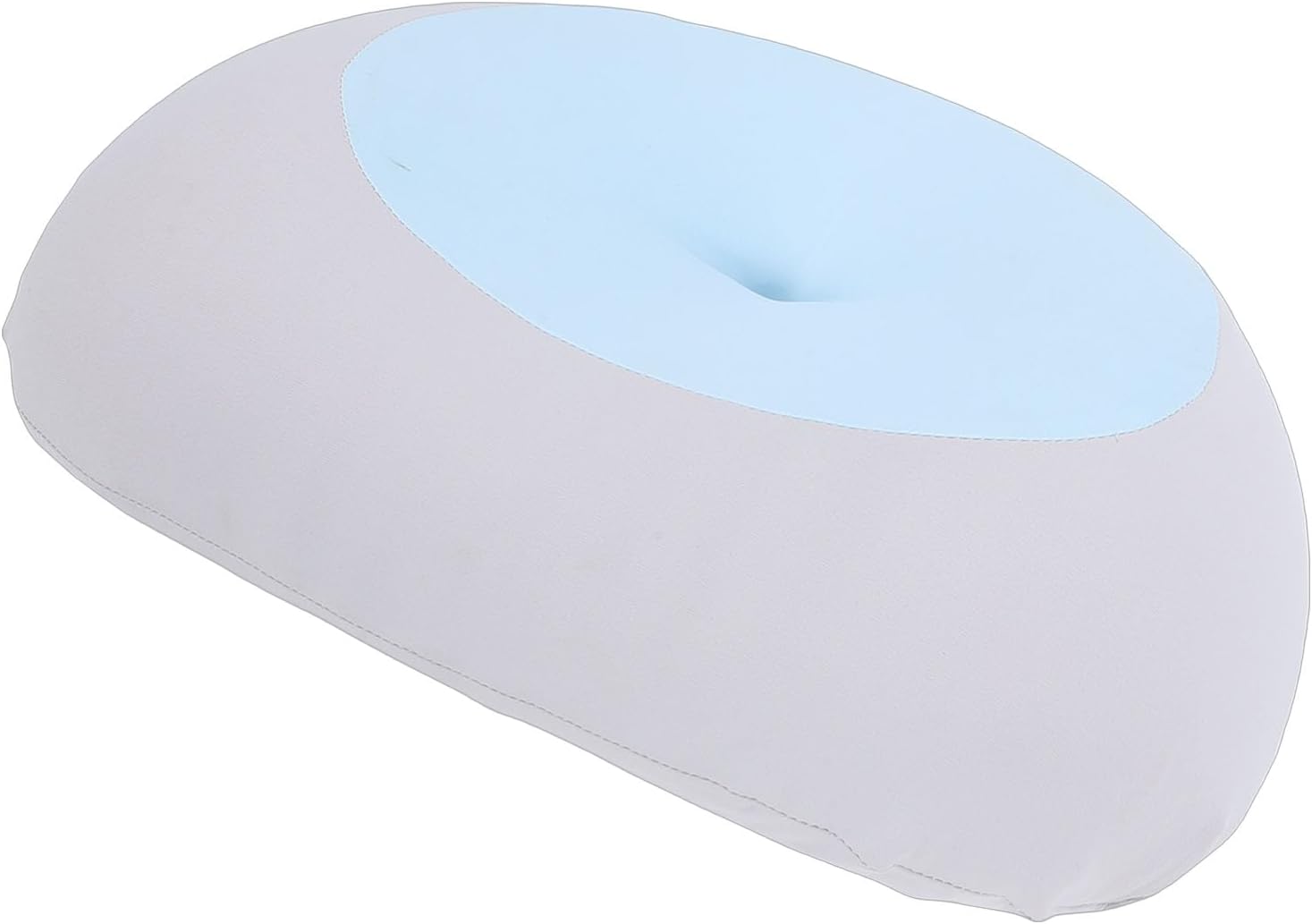Cervical Pillow, Memory Foam Travel Pillow, Ergonomic Contour Neck Support with Removable Pillowcase, Ideal for Side, Back & Stomach Sleepers (Blue)