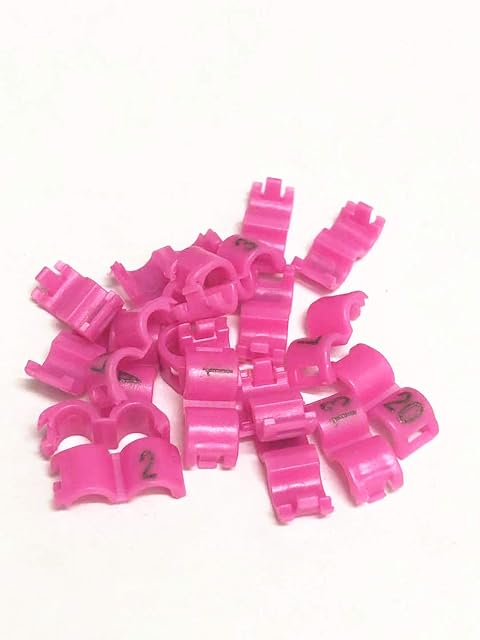 fpigeon Clips de 2,7 mm, 3 mm, 4 mm, 4,5 mm, 5 mm, cierre abierto, anillos para loros canarios