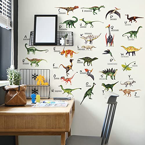 TAOGIFT Peel and Stick Dinosaur Animal Self Adhesive Decal Removable Wallpaper for Kids Boys Room Bedroom Walls Decoration Living Room Decor Mural