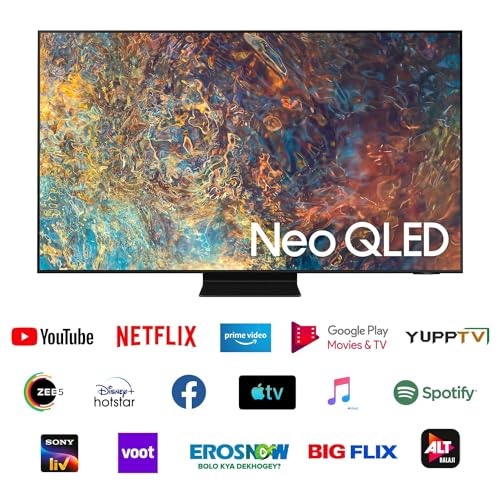 Image of Samsung 247 cm (98 Inches) 4K Ultra HD Smart Neo-QLED TV (QA98QN90AAKXXL, Titan Black)
