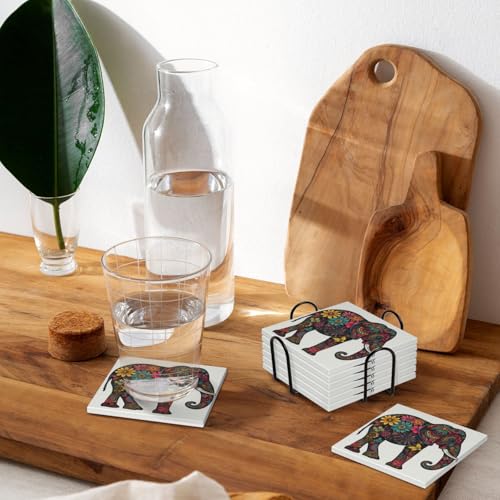 Dessous de verre pour table basse céramique absorbante apéritif moderne - 8