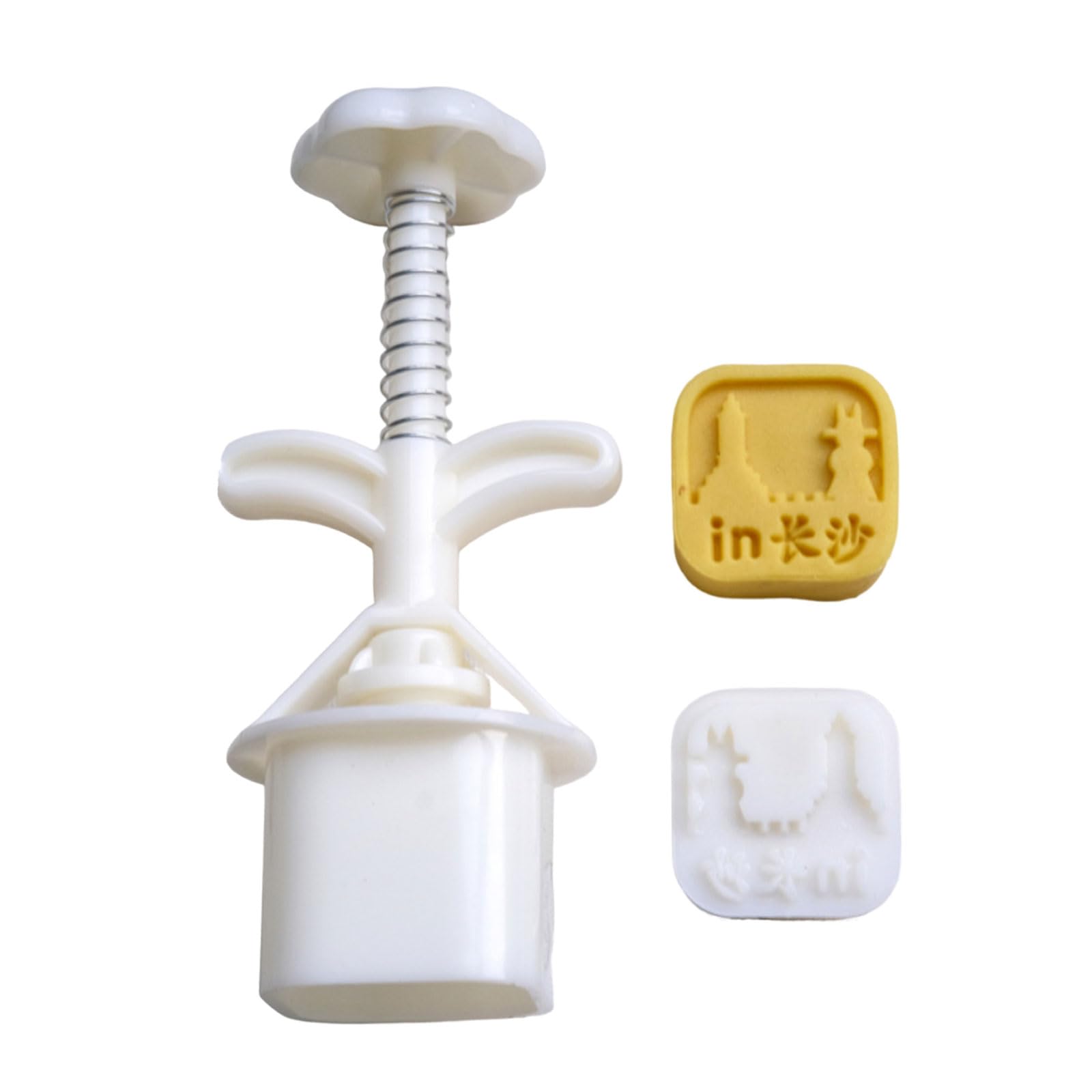 Buxuaaaa Changsha Midautumn Festival Cakes Maker Bakings Tools City Name Cakes Molds Hand Press Mold Plungers Pastries Tools Easy To Cleans