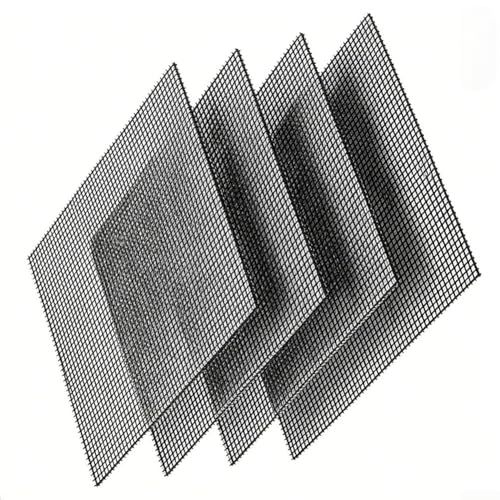 Lot de 4 tapis de barbecue antiadhésifs, en PTFE résistant à la chaleur pour grills électriques à gaz, charbon de bois et friteuses à air, feuilles de cuisson réutilisables noires 40 x 30 cm (noir 40