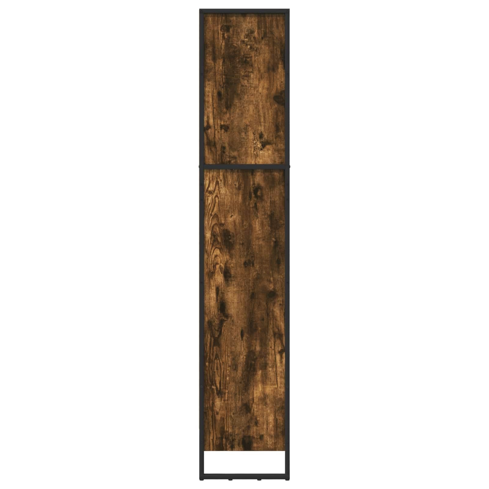 Raucharbe Regał na książki 60 x 30 x 155 cm, przemysłowy regał stojący z materiału drewnopochodnego z 3 półkami, stabilny do salonu, biura, sypialni