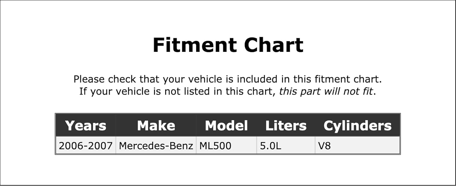 Upper Radiator Coolant Hose Compatible With Mercedes-Benz ML500 5.0L V8 2006 2007 PC-453286