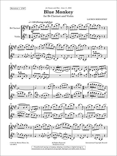 Blue monkey clarinette instrument musique vent si bémol résine résistant