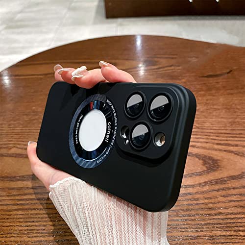 Coque iPhone 14 antichoc givrée avec couvre-objectif de protection