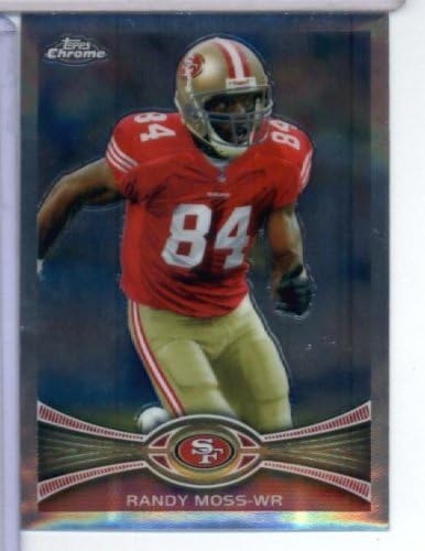 2012 Topps Chrome NFL Football Card # 32 Randy Moss San Francisco 49ers