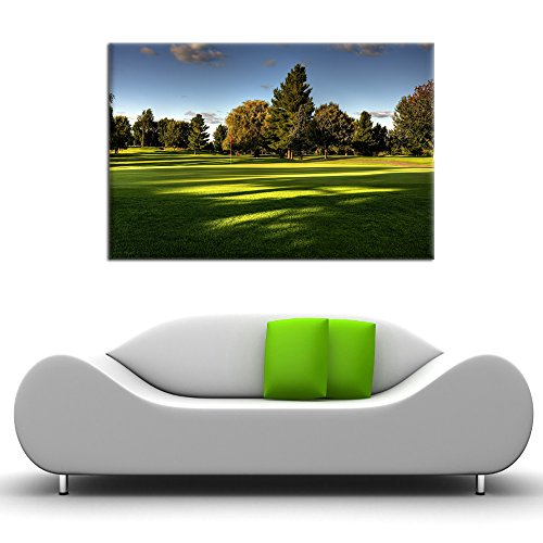 Wall Decor Painting On Canvas Modern Wall Art Beautiful Golf Course Posters And Artwork Hd Prints Pictures For Living Room Decor Framed Stretched Ready To Hang(36''Wx24''H) #TOP3