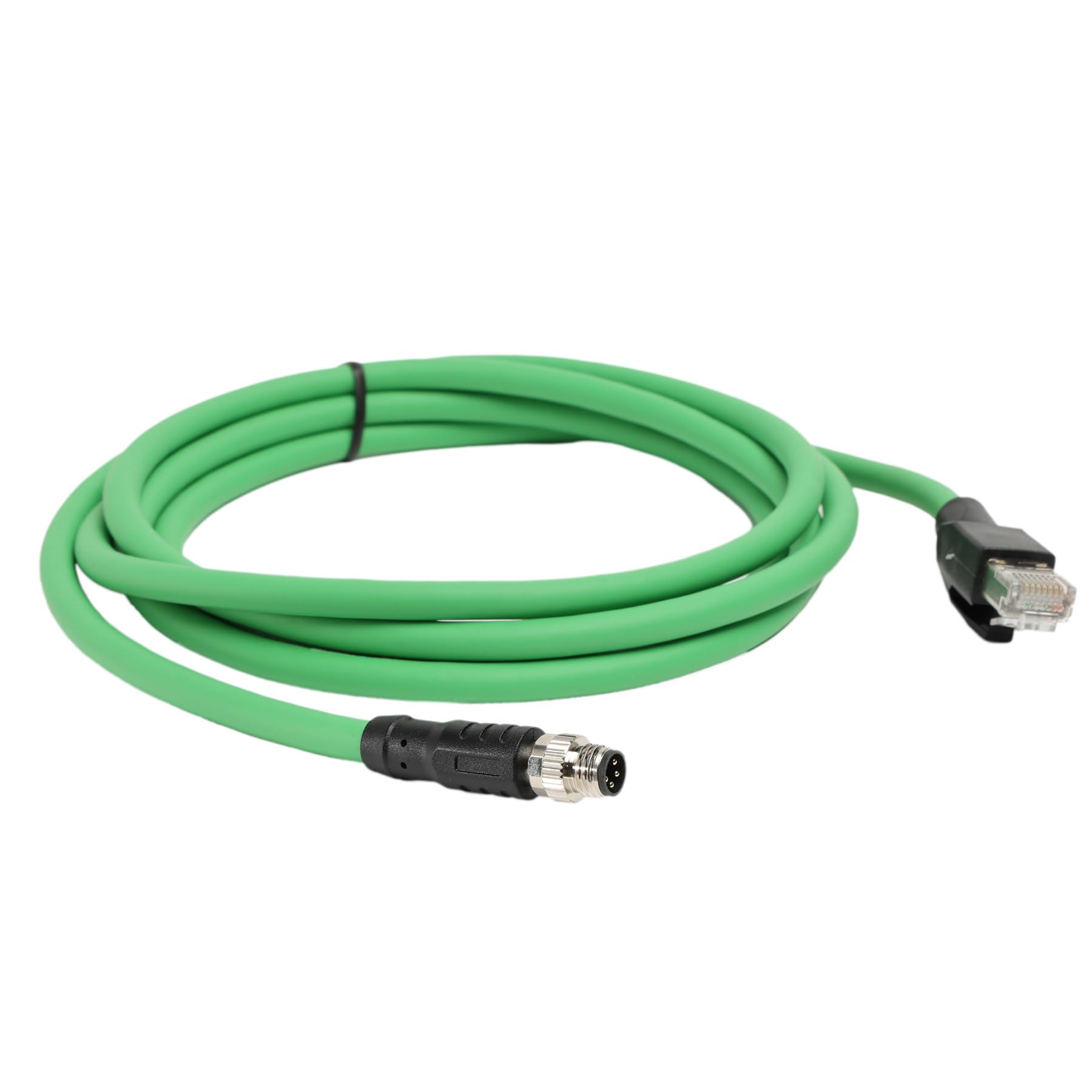 HangTon Cavo di rete M8 a 4 pin, codificato da A a RJ45, per sensore attuatore Beckhoff, EtherCAT EtherNet Profinet, controllo automazione industriale, Cat5e PUR schermato, 2 m