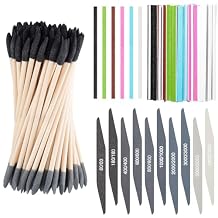 70 Pcs Sanding Sticks Set for Plastic Models Includes 30 Double-end Matchsticks, 10 Polishing Sticks & 30 Sanding Twigs DIY Model Building, 3D Printing, Jewelry ToolsDouble Angle