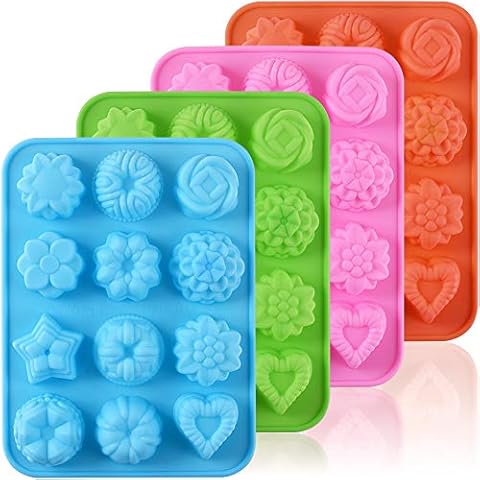 Newk Flower Shape Chocolate Silicone Mold Pack Cover