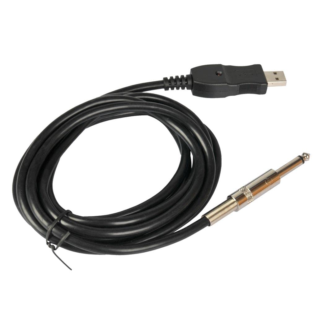 5 zestaw 300 cm gitara basowa 1/4 6,3 mm jack na złącze USB adapter kabla instrumentu