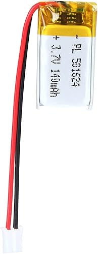 Batería recargable del ion del polímero de litio de la batería de 3.7V 140mAh 501624 Lipo con el conector JST