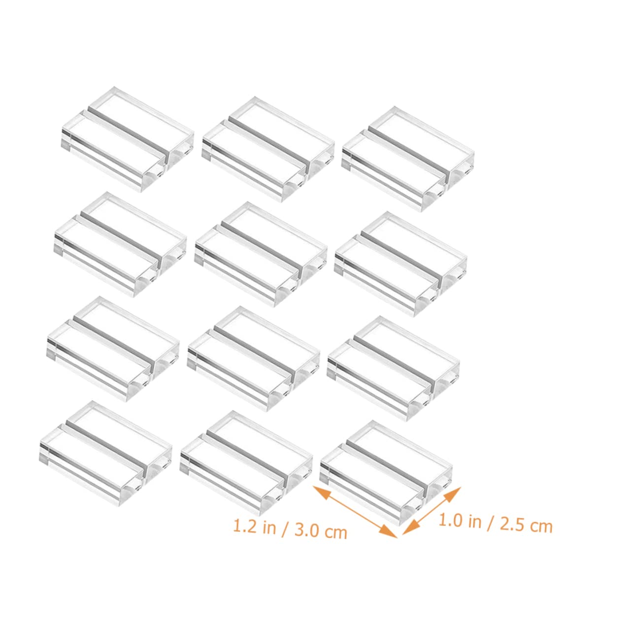 Zerodeko 36pièces Supports De Carte Acrylique Transparent Porte-nom Présentoirs Pour Événements Mariages Restaurants Et Cafés