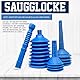 Mini Saugglocke für Spüle/Waschbecken/Dusche - Rohrreiniger mit maximaler Saugkraft | Idealer Pümpel | Abflussreiniger für Küche/Badezimmer/WC | Verstopfte Abflüsse lösen