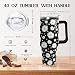 Ceovfoi 40 Oz Daisy Tumbler With Handle,Daisy Coffee Travel Mug Cup Water Bottle,Daisy Decor,Daisy Gifts for Women