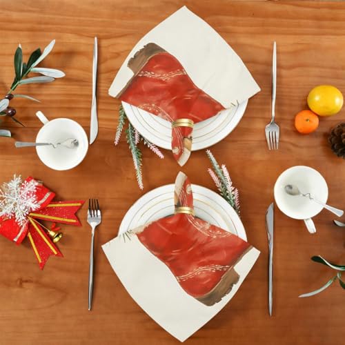 Servilletas de Tela Vintage Navidad Pack x6 miniatura 5