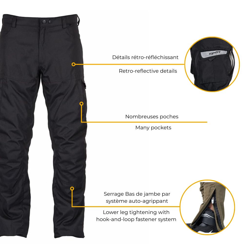 Pantalon Moto RELAX homme Homologué EN17092 A mi-saison textile L