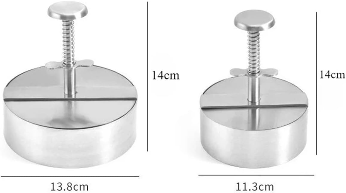 1PC Non-Stick Hamburger Patty Press,Cheeseburger Maker Mold(8.8cm)