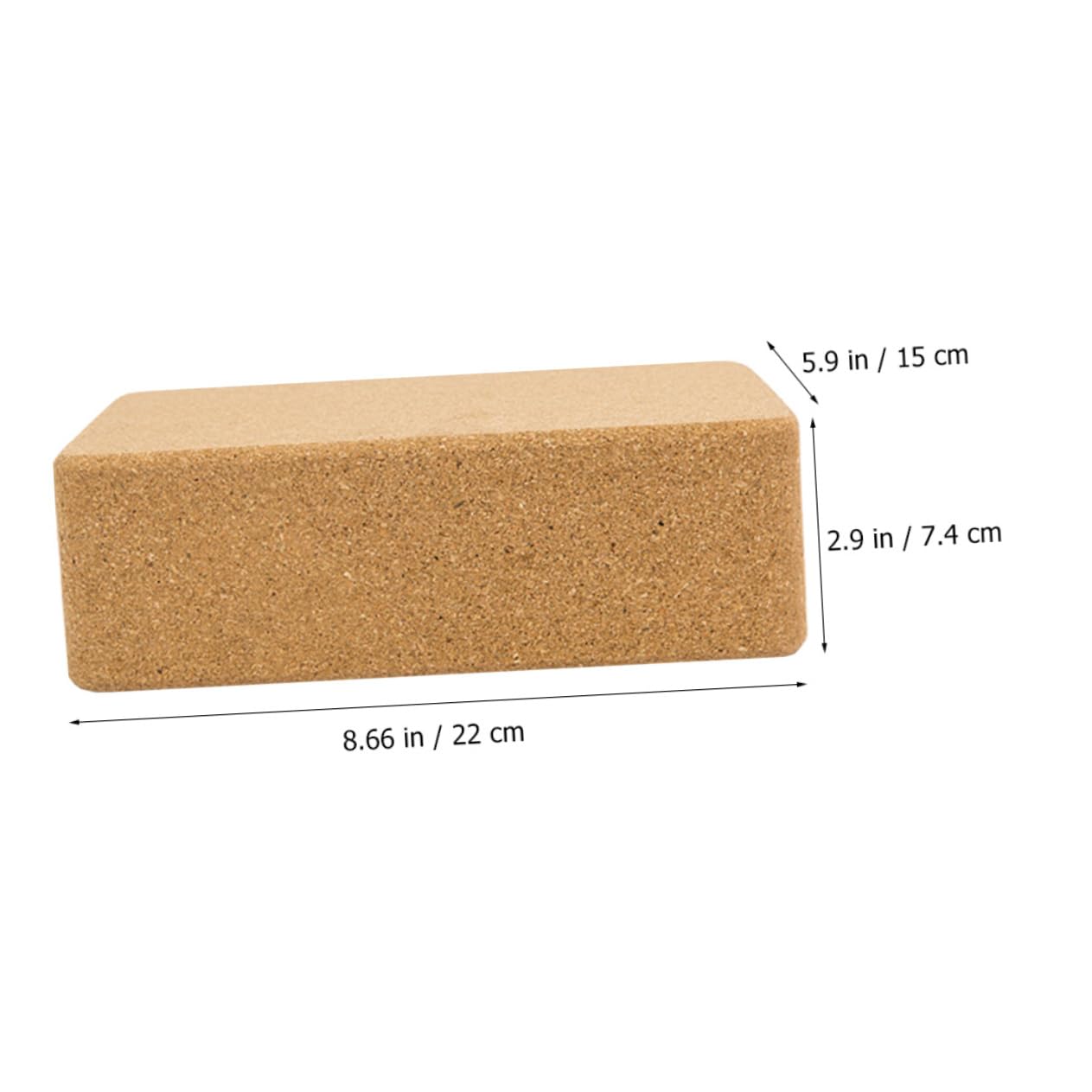 HANABASS Bloque de Yoga de Corcho Natural para Entrenamiento de Herramienta de Ejercicio de Alta Accesorio para Yoga y Fitness