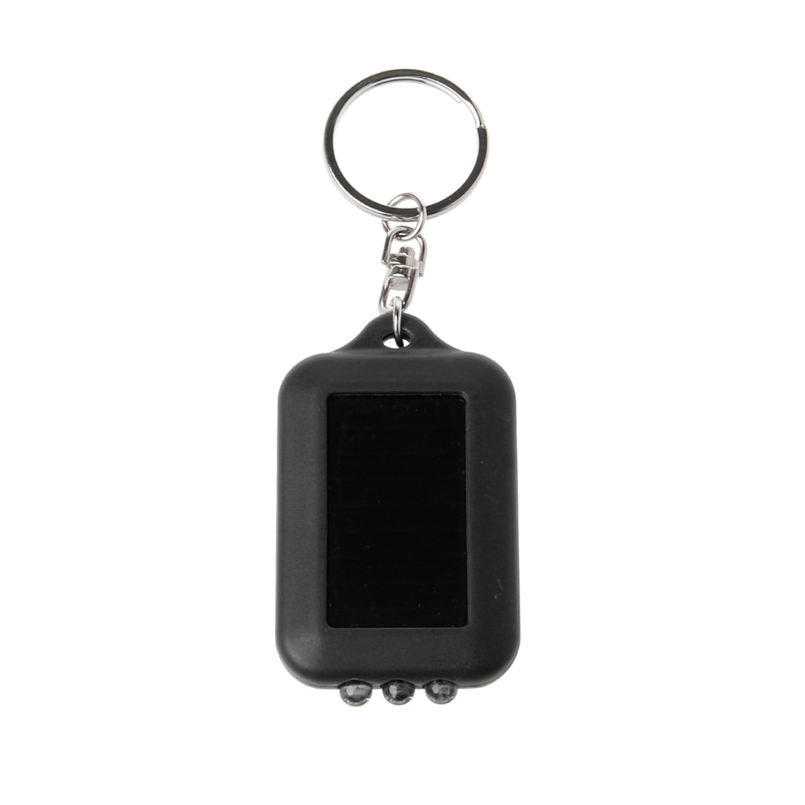Buxuaaaa Solar Rechargeable Small Flashlight Keychain Small LED Torch Texture Suitable for Illuminations Keychain Light