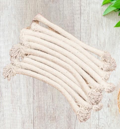 Cotton Wicks for Akhand Diya Adjustable Wick, 15 cm Long Jyoti Batti, Pack of 20-picture-23