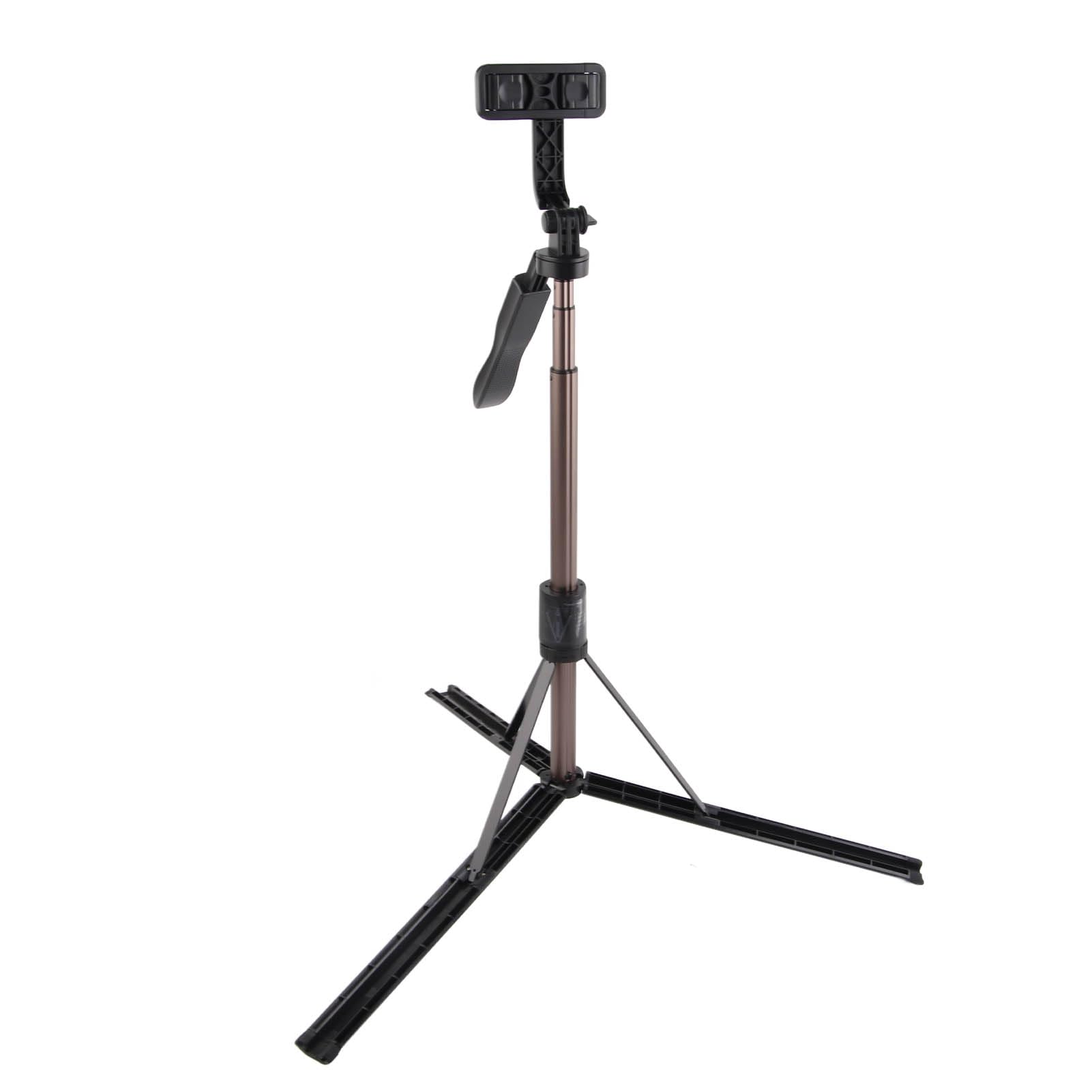 Treppiede per Selfie Estensibile, Treppiede per Telefono da 149 Cm, Asta in Lega di Alluminio Anti-vibrazione con Telecomando per i Viaggi