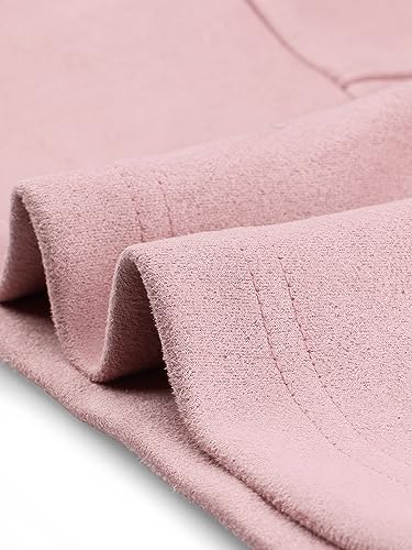 Image of Allegra K Women Faux Suede Jacket Lapel Draped Open Front Cardigan Casual Trendy Suede Blazer