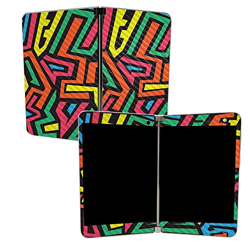 Image of MightySkins Carbon Fiber Skin for Microsoft Surface Duo - Hyper | Protective, Durable Textured Carbon Fiber Finish | Easy to Apply, Remove, and Change Styles | Made in The USA