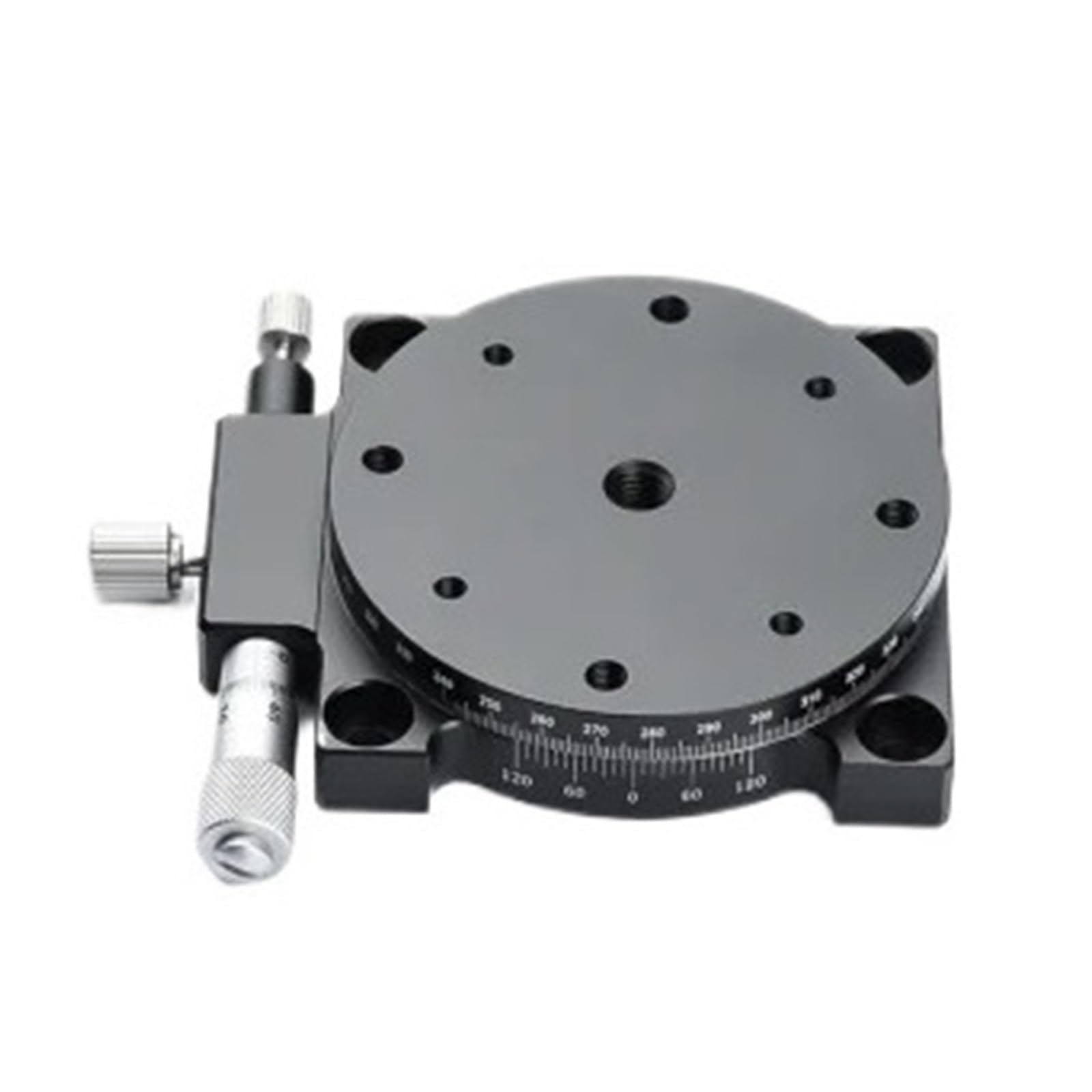 MYXJGNAIY Manual Sliding Table R Axis 100mm RS100-L RS100-R 360° Rotation Displacement Adjustment Platform Optical Micrometer(RS100-L)