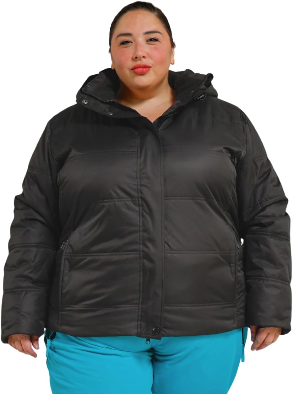 Snow Country Outerwear Women's Plus Size Ski Jacket 1X-6X Waterproof Winter Snowboarding Coat Aspen