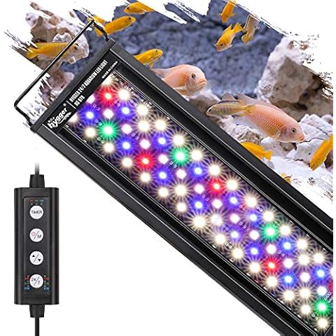 hygger 18W 24/7 Lighting Aquarium LED Light Cover