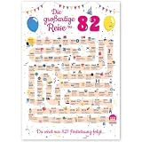 Geschenk 82. Geburtstag Frau Lustig - Karte zum 82 Geburtstag Mann 82 Jahre