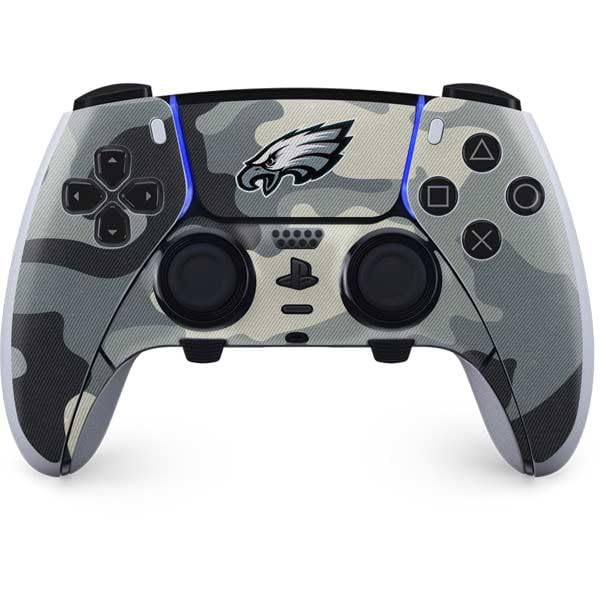 Skinit Decal Gaming Skin Compatible with PS5 DualSense Edge Pro Controller - Officially Licensed NFL Philadelphia Eagles Camo Design
