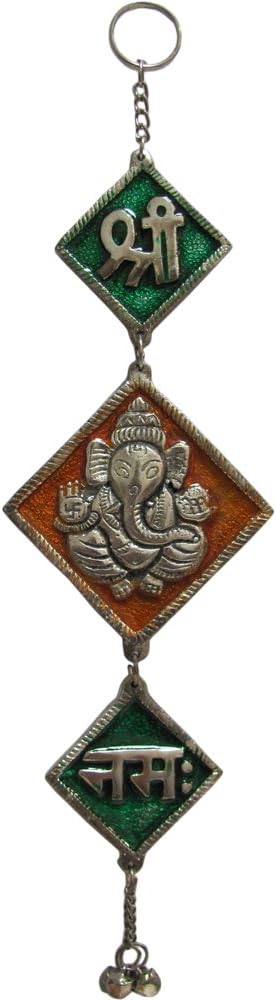 Om/Ohm Ganesh Mantra Vintage Yoga Meditation Metal Wall Hanging Car Ornament