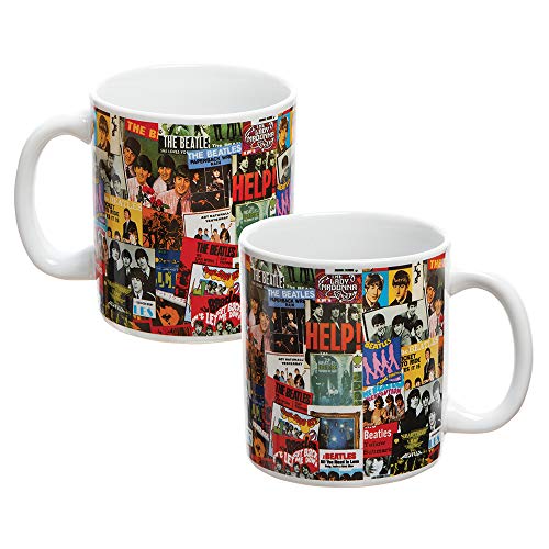 The Beatles – Collection Singles – Mug en céramique 20 oz - Les Beatles, Paul McCartney, John Lennon, RIngo Starr, George Harrison The Beatles - Collection Singles - Mug en céramique 20 oz