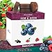 Nature's Blossom Fruit Growing Kit. Grow 4 Types of Berries from Seed: Raspberries, Blueberries, Goji Berry, Blackberries Organic Seeds, Pots, Seed Starting Soil, Markers, Gardening Guide