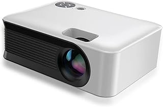 Mini LED Projector A30C WiFi Synchronous Mobile Phone Smart TV Home Support Full HD Portable Outdoor Projectors Theater (Color : White)